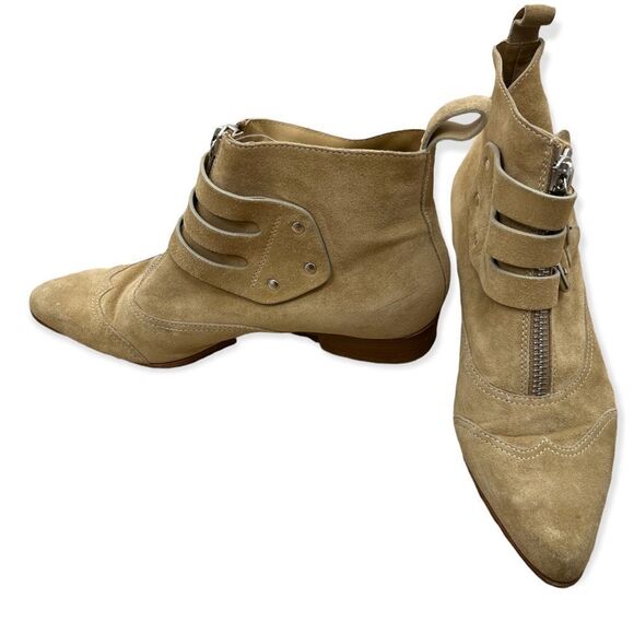 Tabitha Simmons Early Light Tan Suede Bootie - Picture 5 of 13